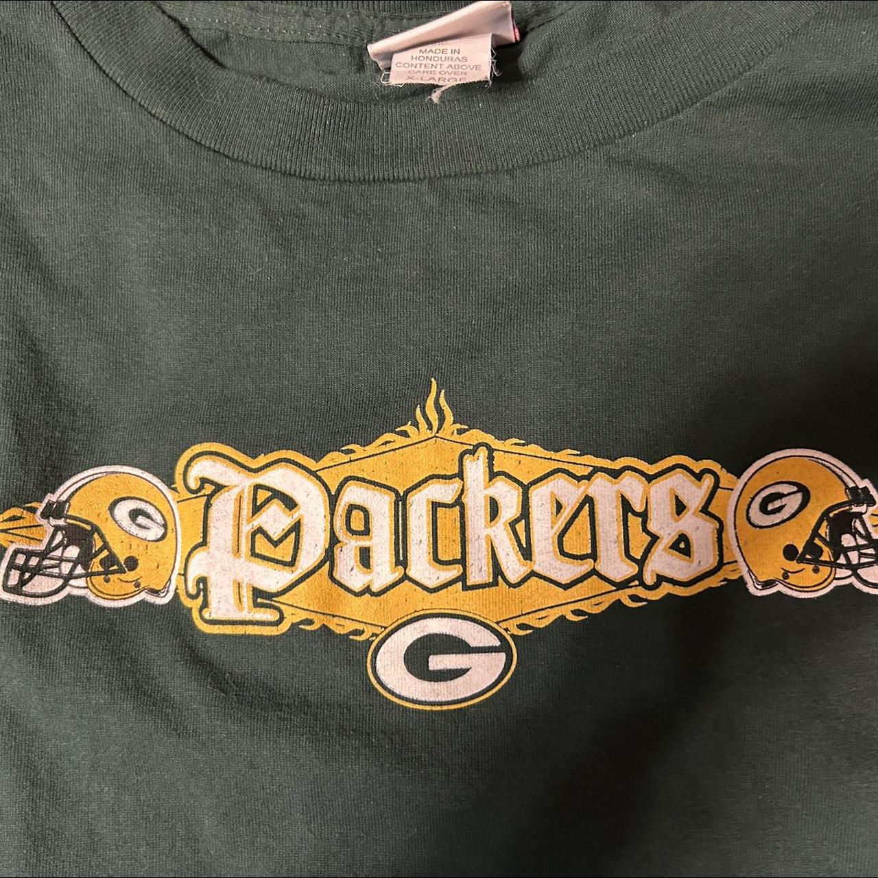 Green Bay Packers Long Sleeve T-Shirt • Size: - Depop