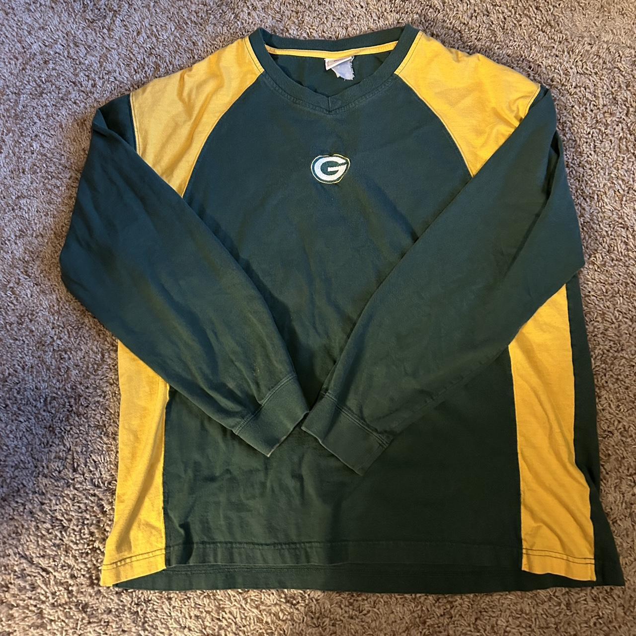 Vintage 90s Green Bay packers jersey long sleeve - Depop