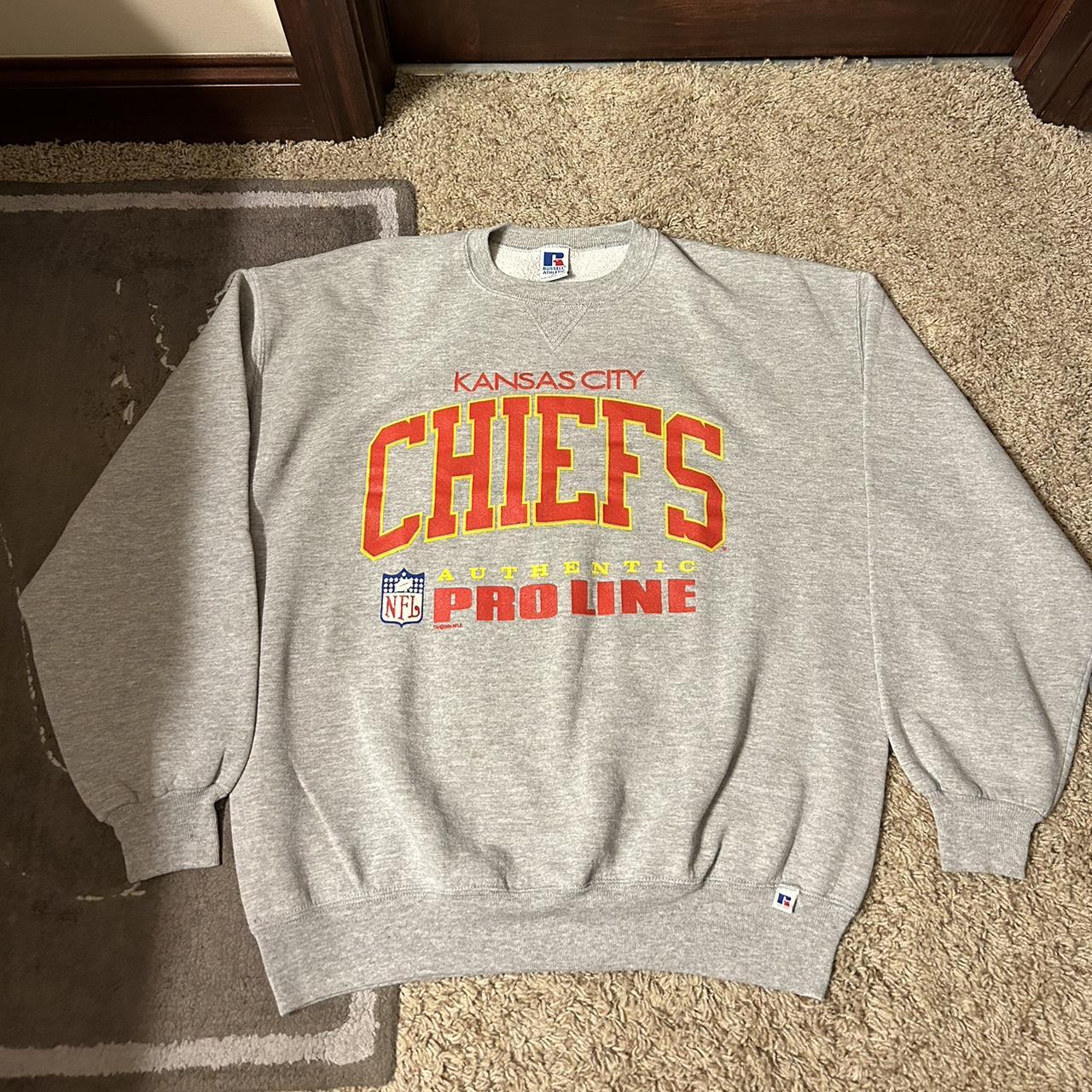 Vintage Russell Athletic Sweatshirt Mens Extra Large Red Kansas City Chiefs  NFL