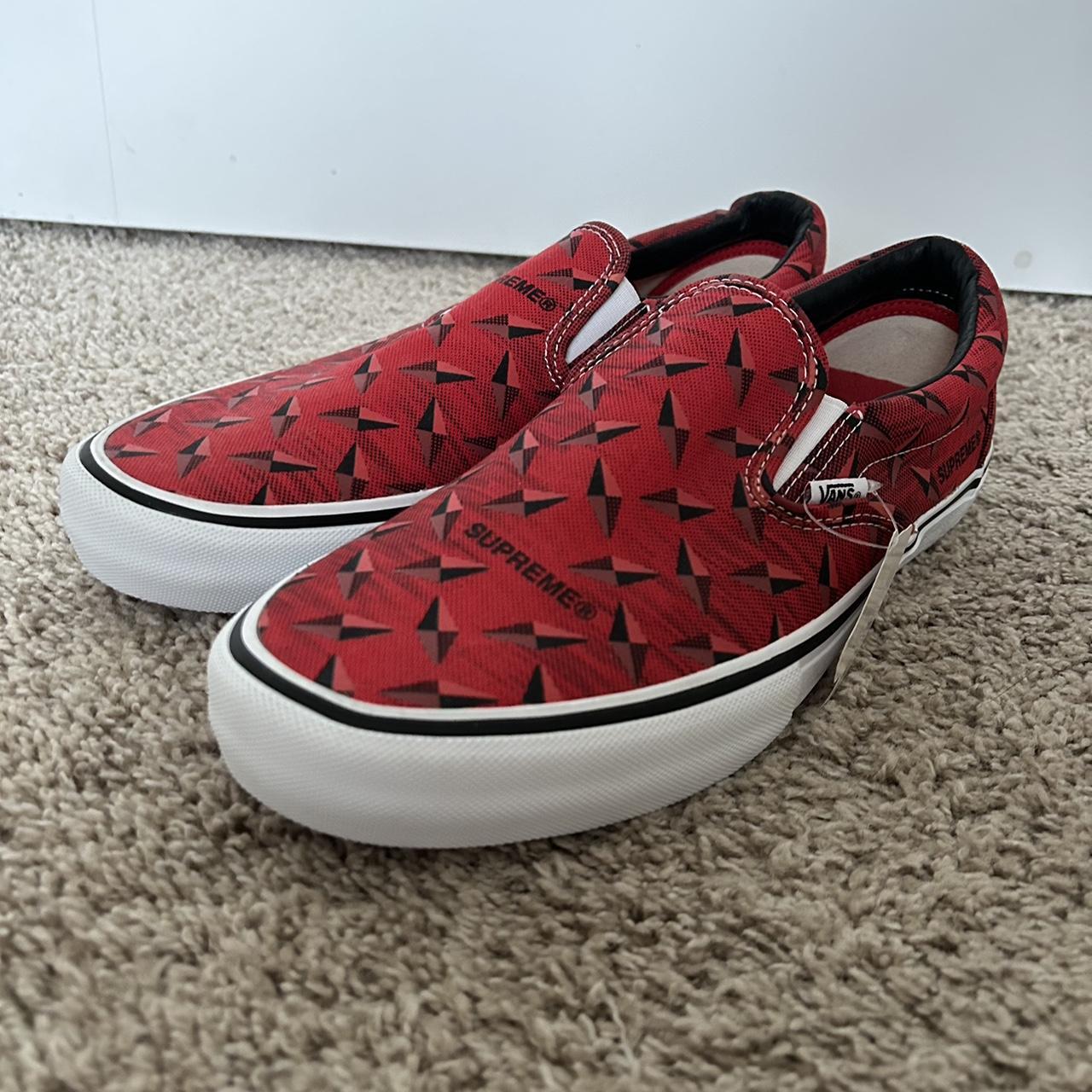 Supreme Vans Slip On Diamond Plate Size 12 BRAND. Depop