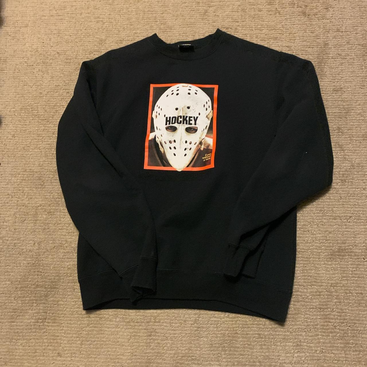 Cool hockey sweater no back design or flaws dm offers - Depop
