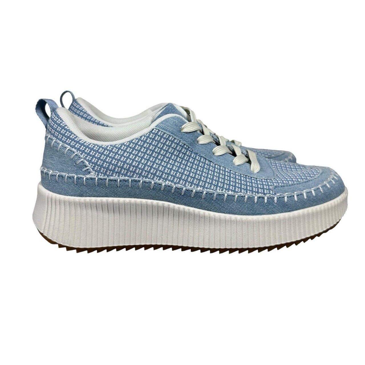 【MODERNIF】Nicole cotton sneakers Fashion Designer Monogram Sneaker, Lace-Up Vegan Leather