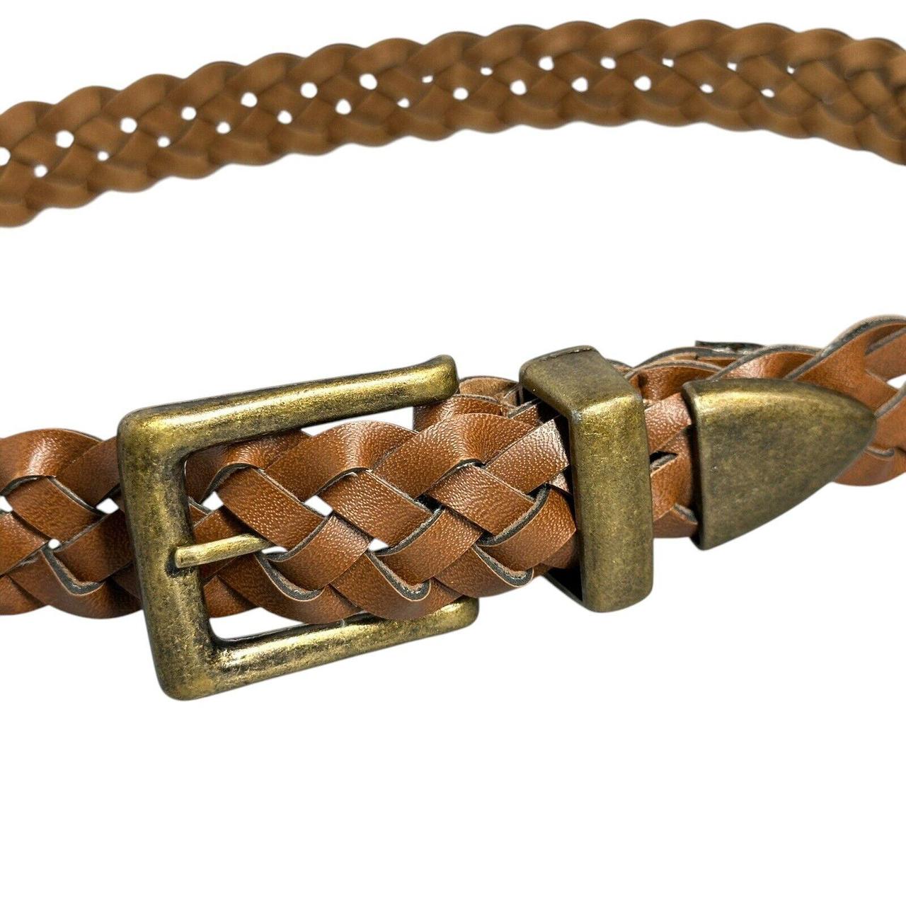 Source Unknown Women's Belt - Brown – Braided Fau… - image 1