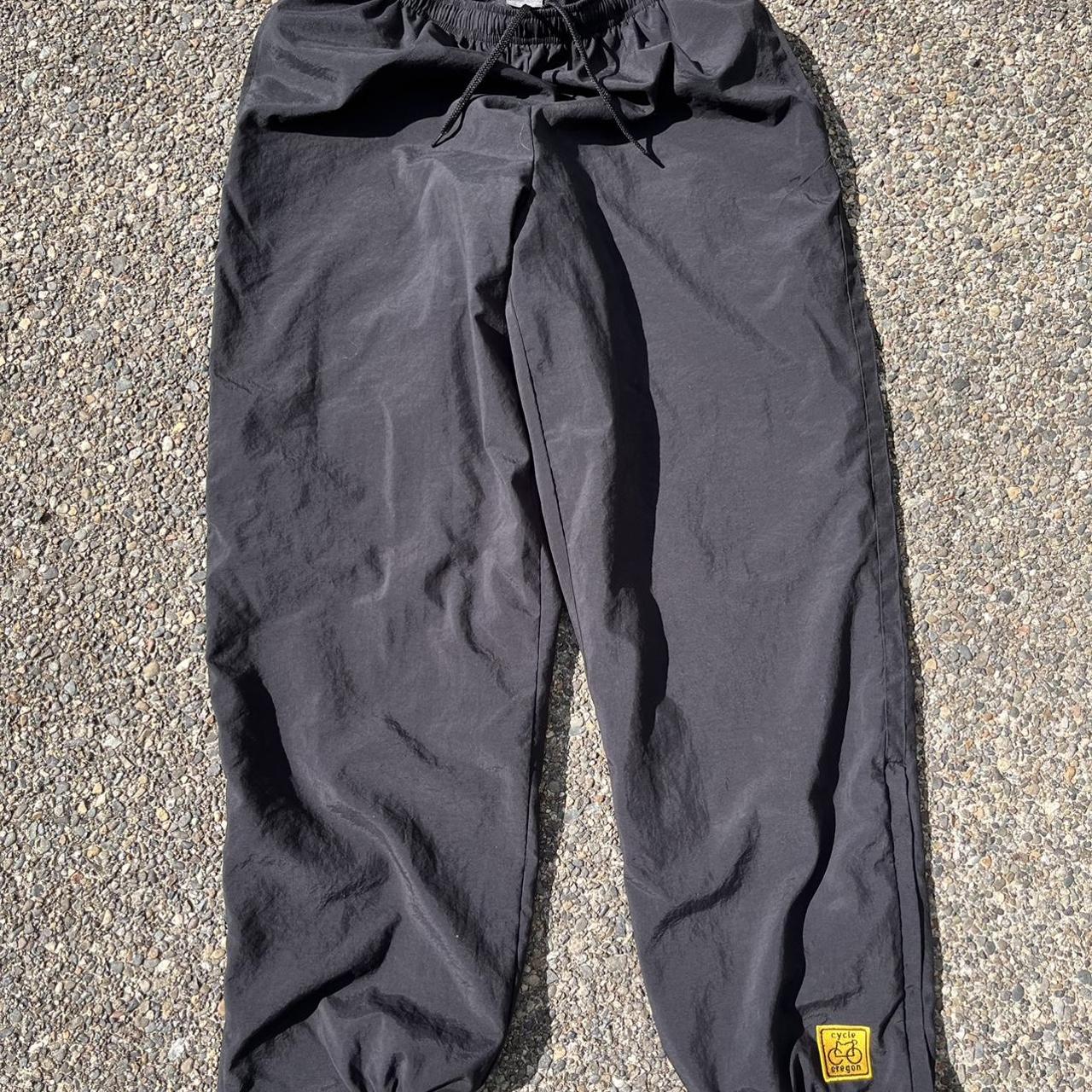 Nike parachute pants super baggy fit with zippers on...