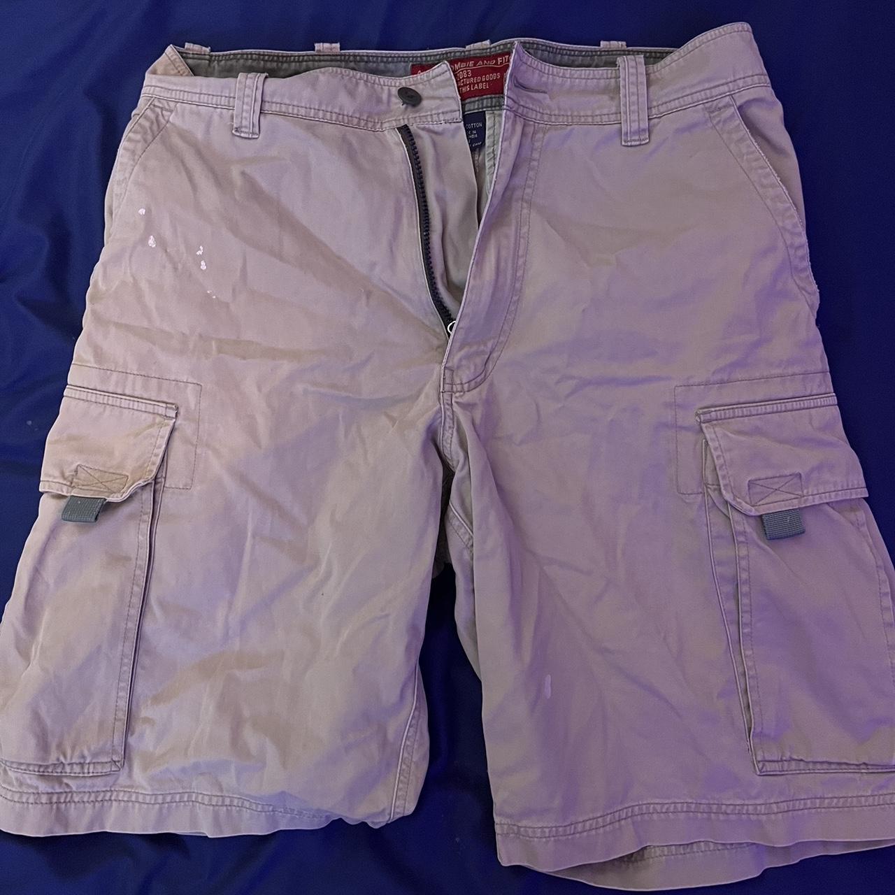 Vintage Y2K Abercrombie and Fitch cargo shorts •... - Depop