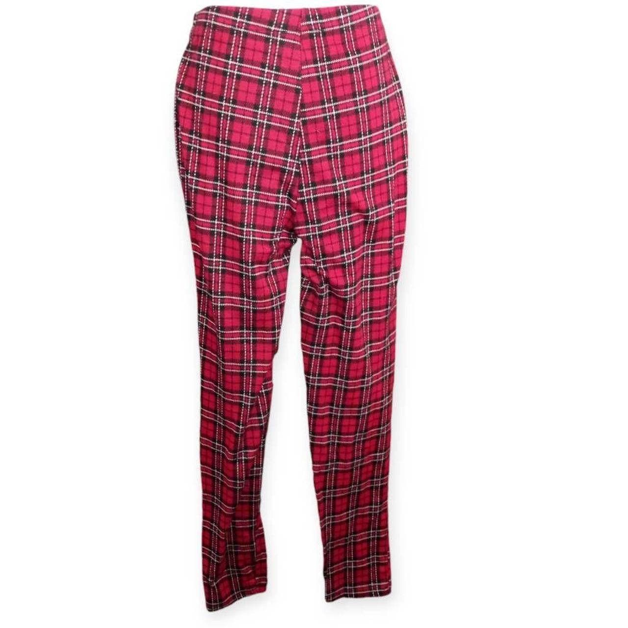 Red plaid pants forever shops 21