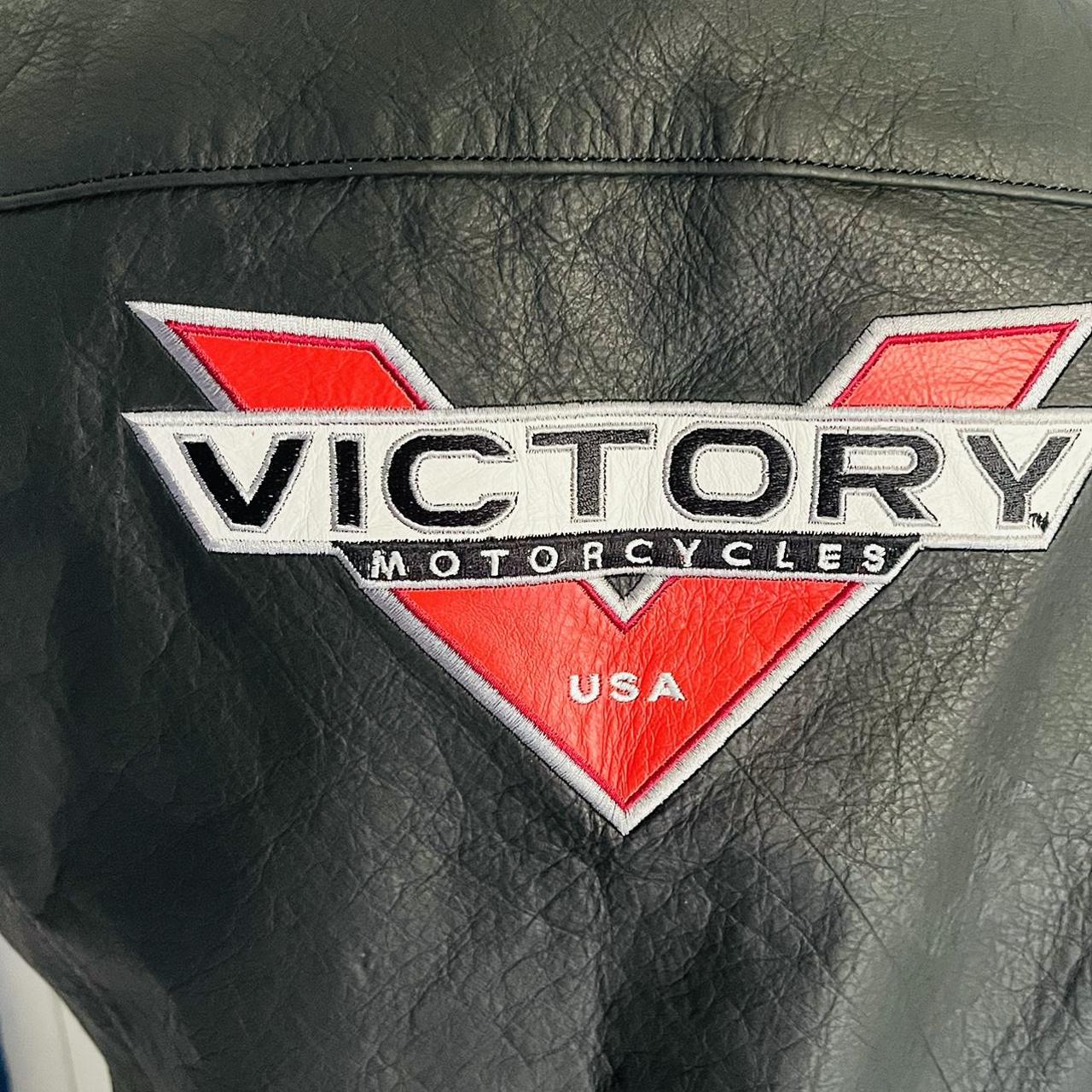 Victory motorcycle shop leather vest