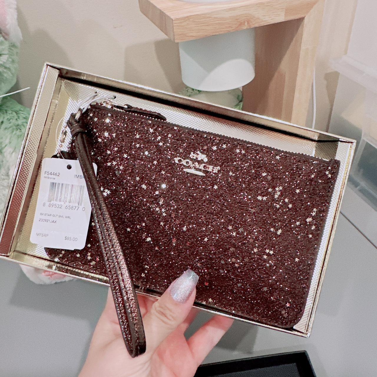 Coach WRISTLET IN STAR GLITTER FABRIC