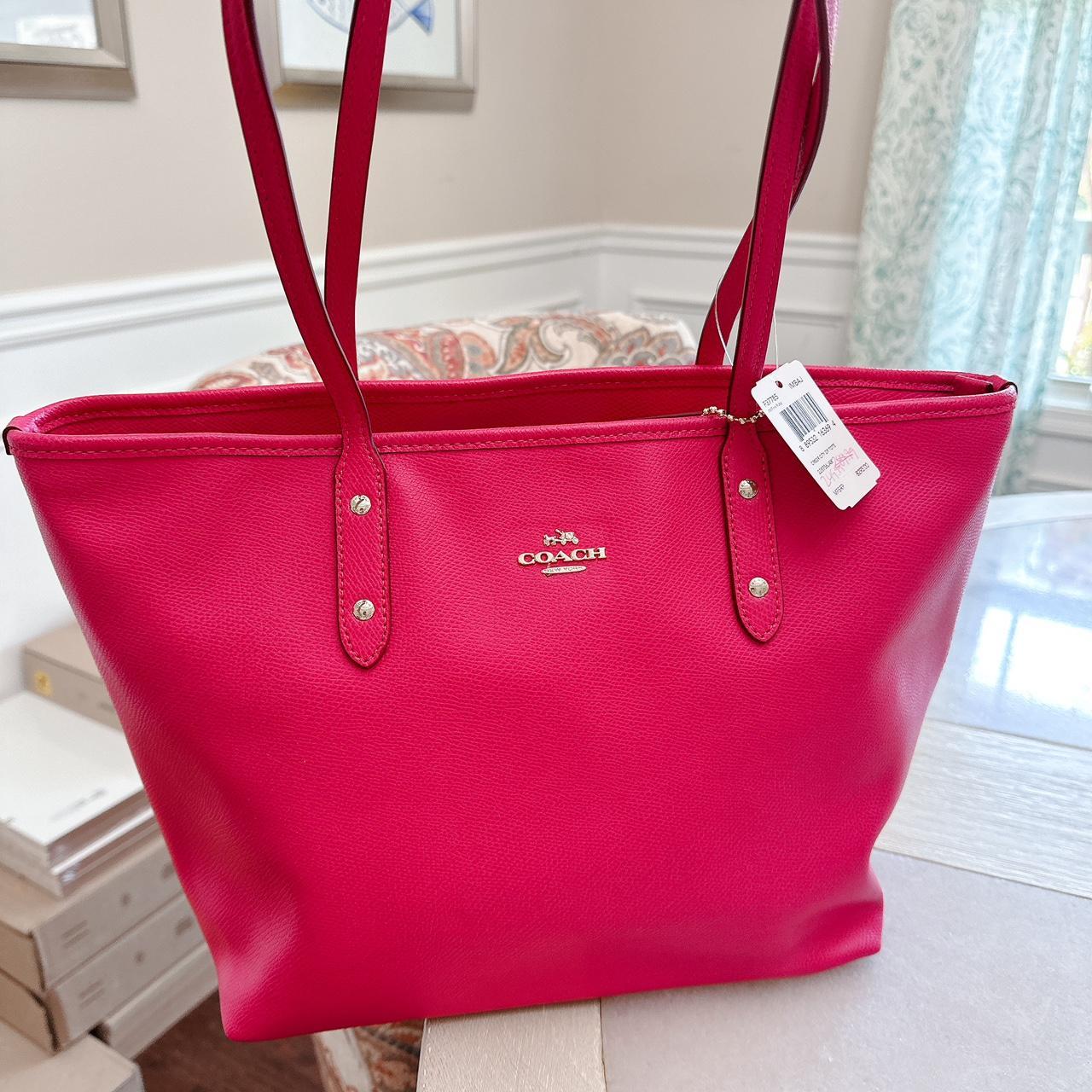 Coach city zip tote pink best sale