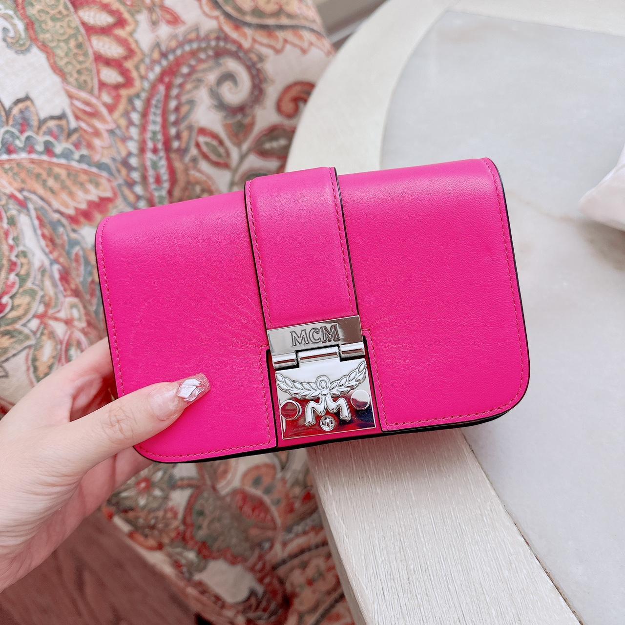 Wallet Mcm Pink Crossbody Purse Leather Handbags Mcm Pink