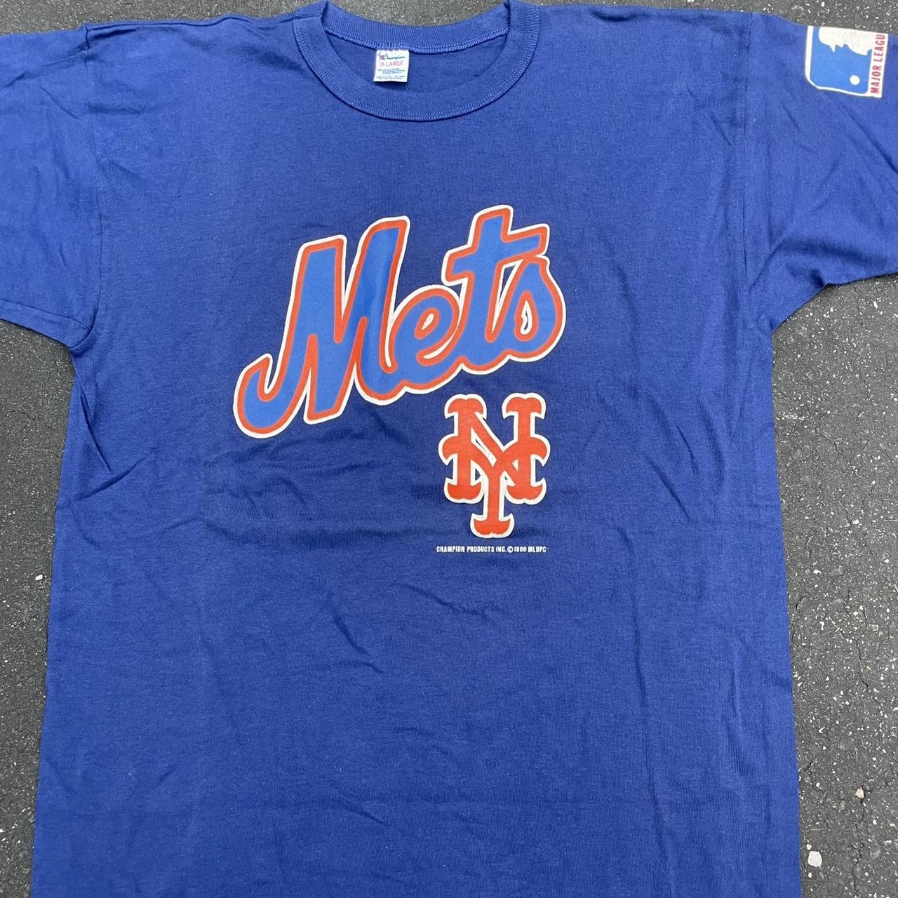 80s Champion New York Mets Grey T-Shirt