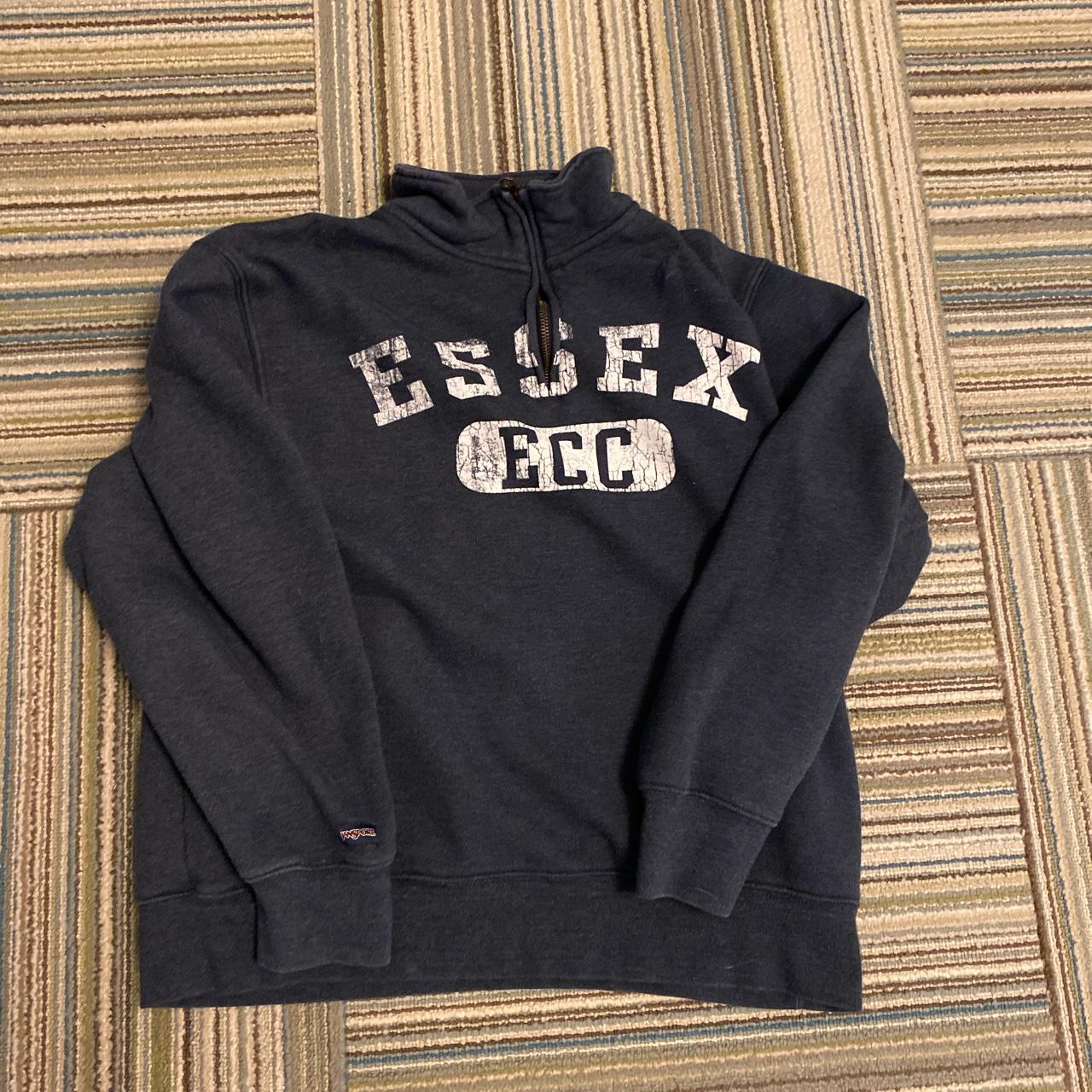 1/4 Zip up Jansport Hoodie Depop