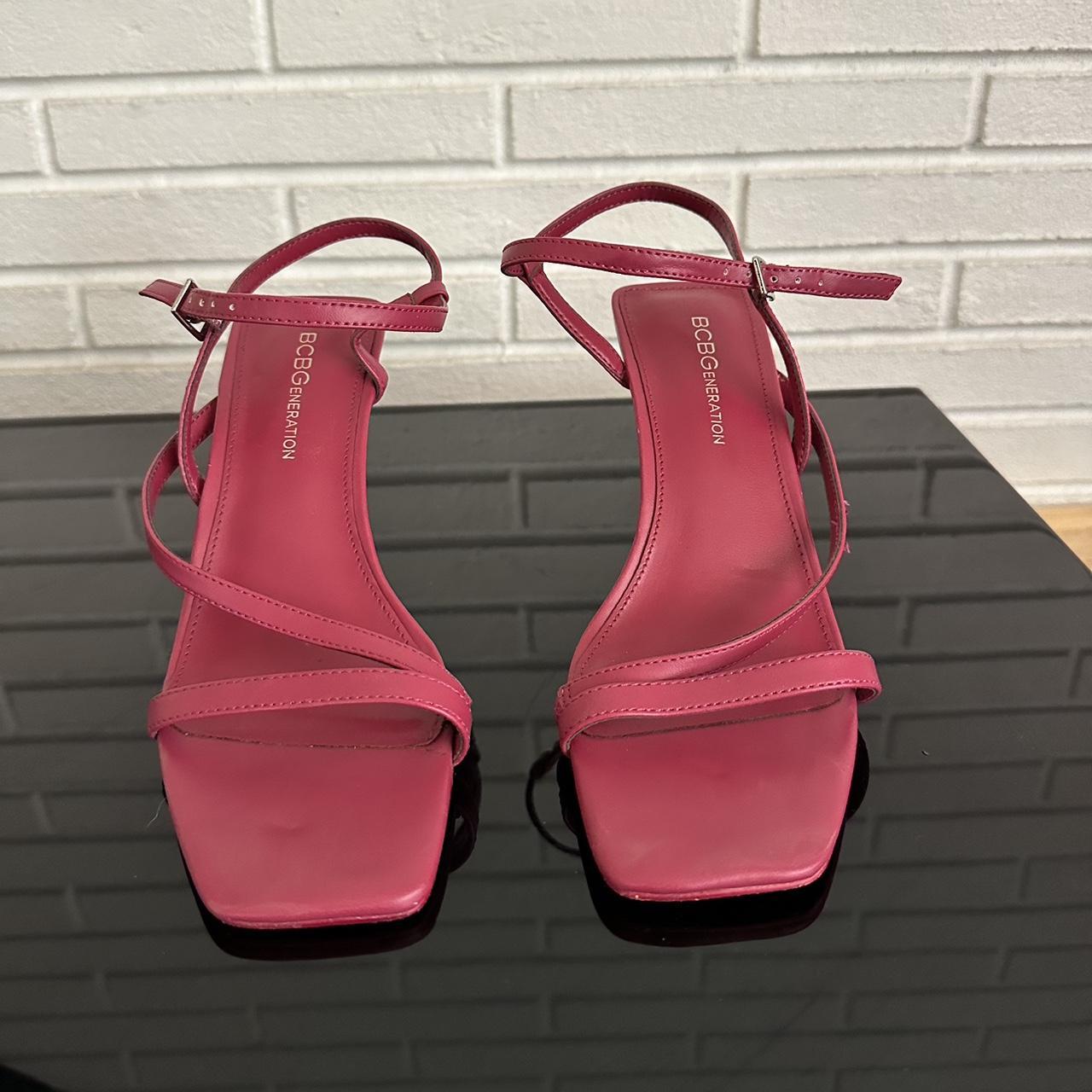 BCBGeneration Women's Pink Sandals | Depop