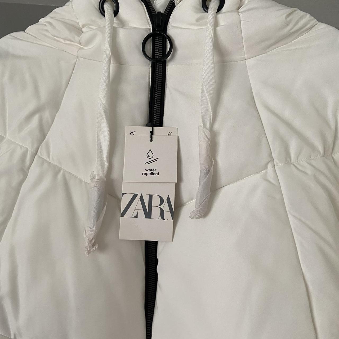 Zara Women's White Jacket Depop