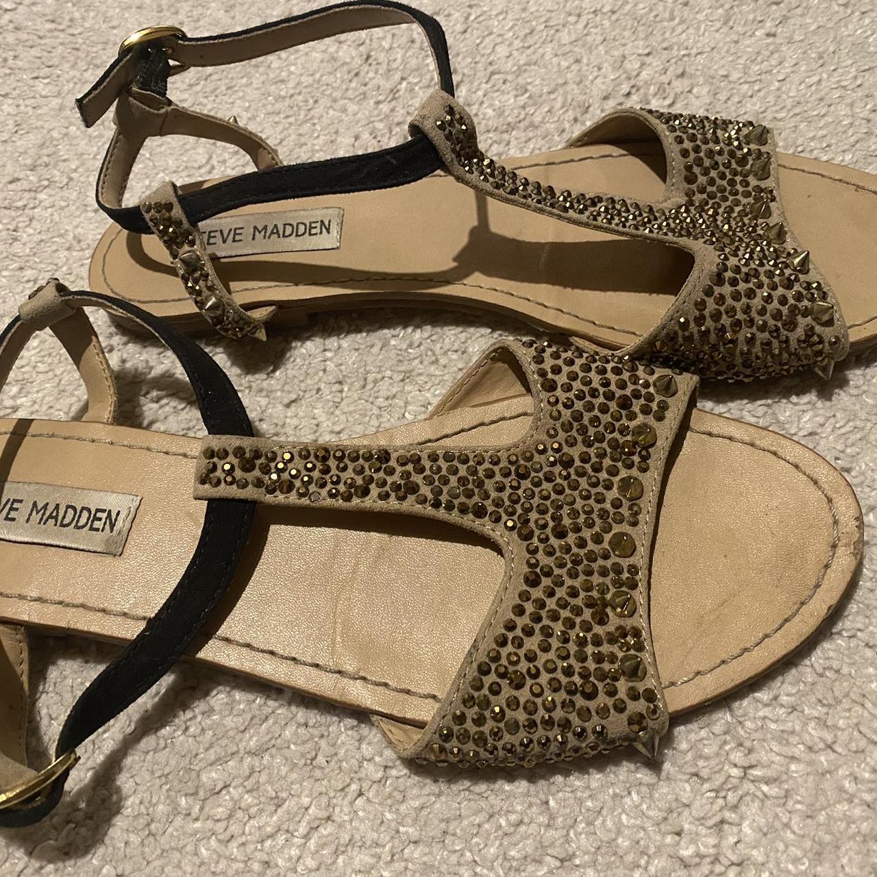 Steve madden gold on sale sandals