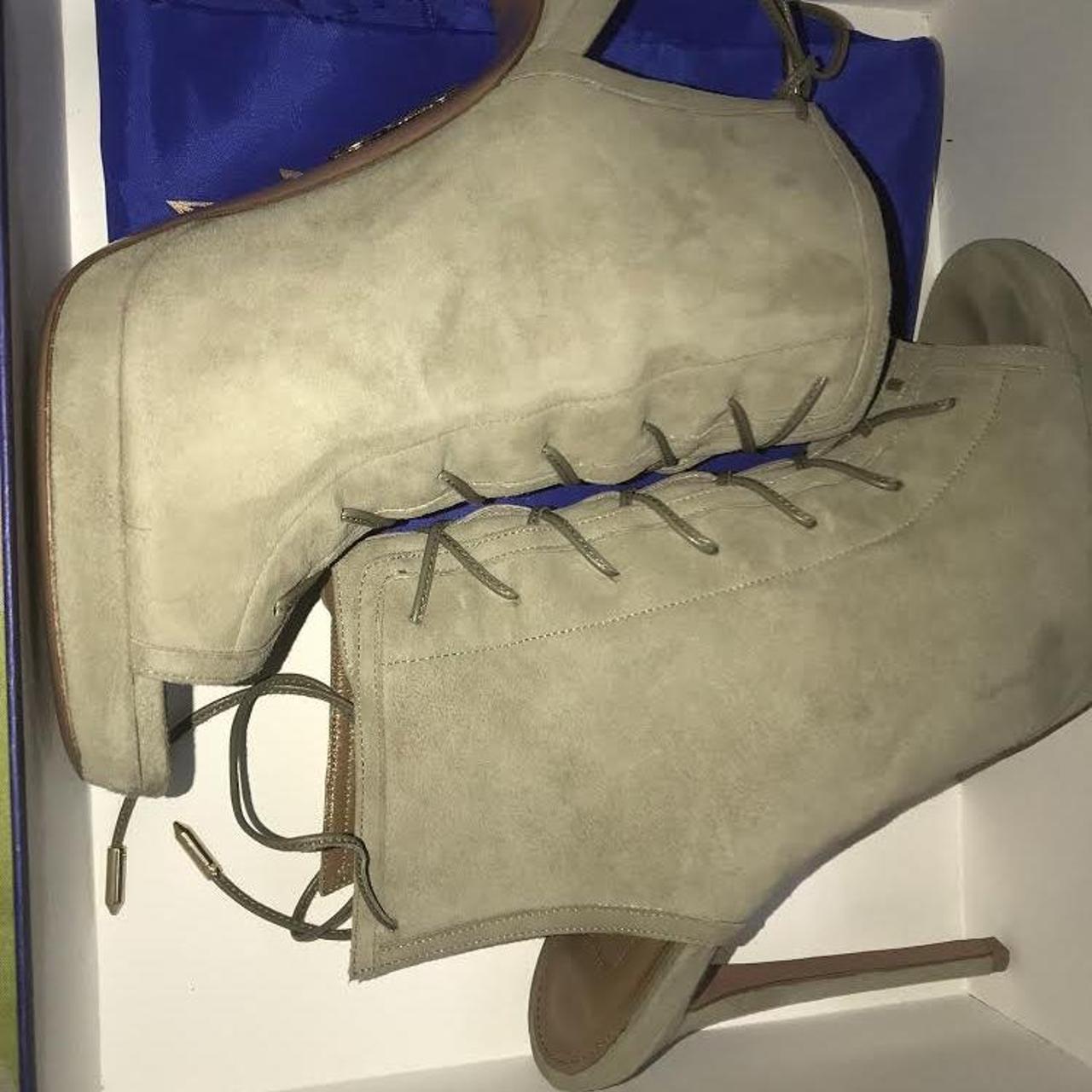 Aquazzurra heel boots super cute and comfortable!... - Depop