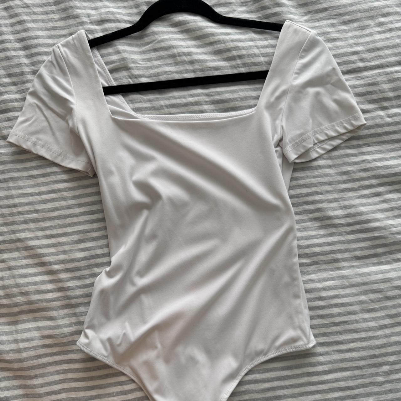 Women's Bodysuit - White - S – Amazon basic short… - image 1