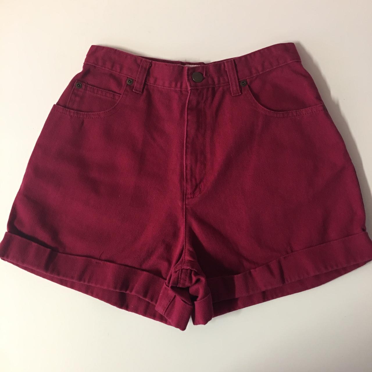 Copper Key Women's Burgundy Shorts Depop