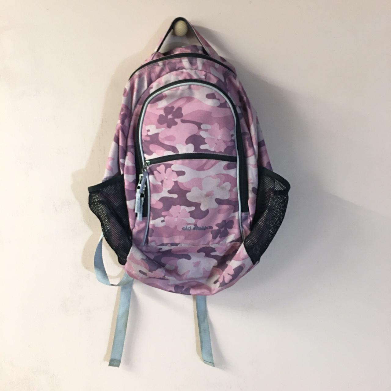 Vintage Old Navy Purple Camo Print BackPack Cute Depop