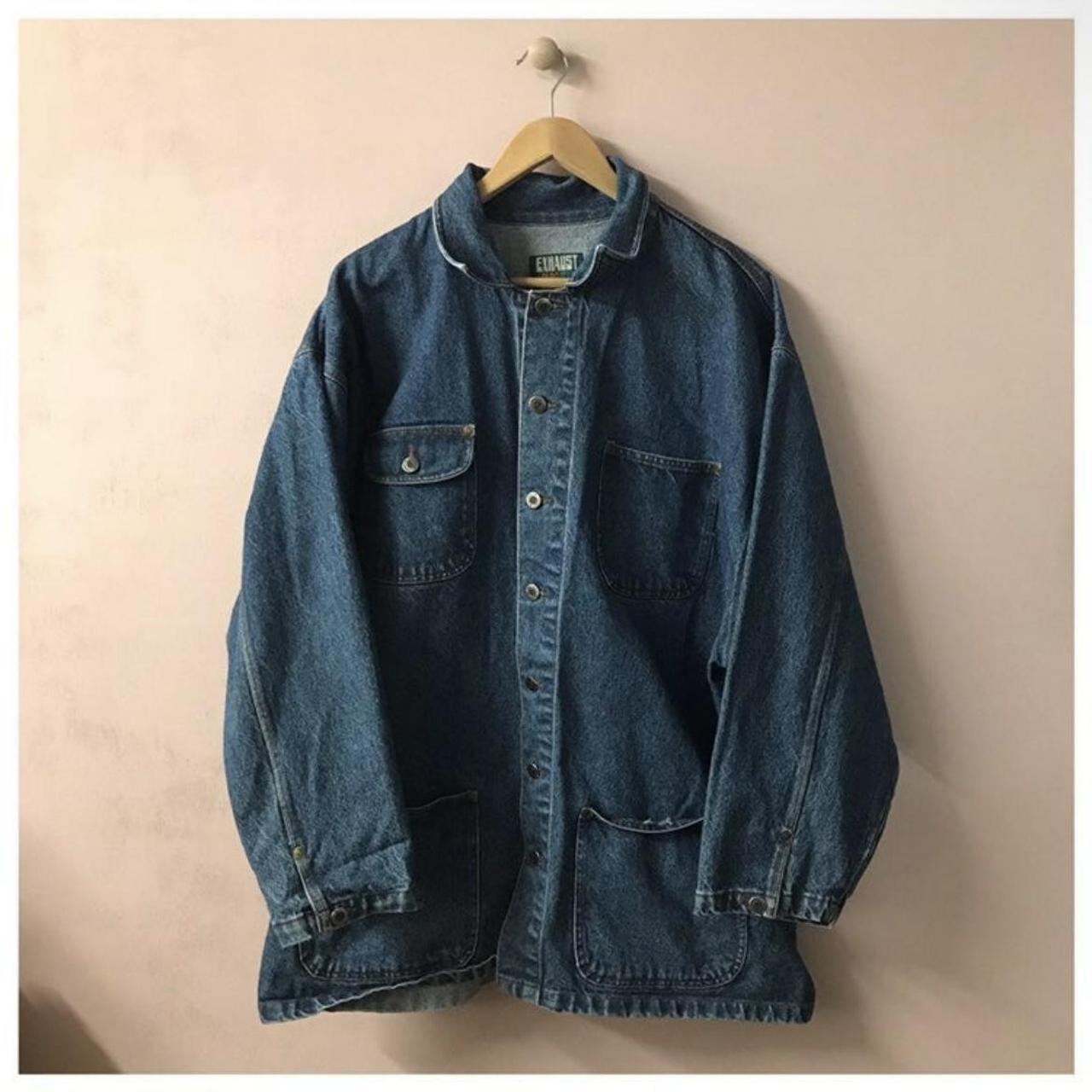 Exhaust Color Jeans Vintage Denim Jacket Excellent... - Depop