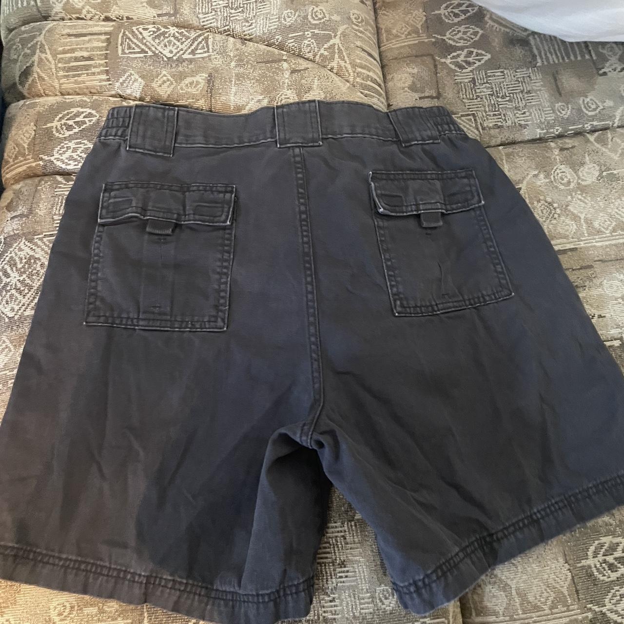 St. John’s bay black cargo shorts size 34 no paypal - Depop