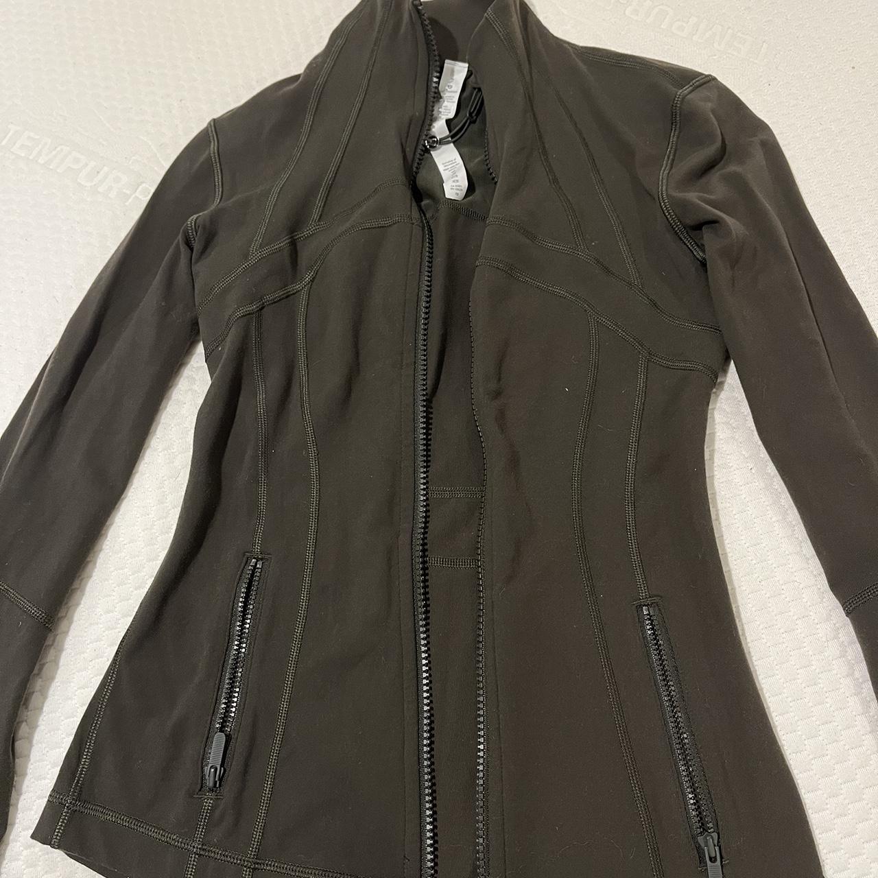 Lululemon define jacket Size 2 Dark army green color Depop