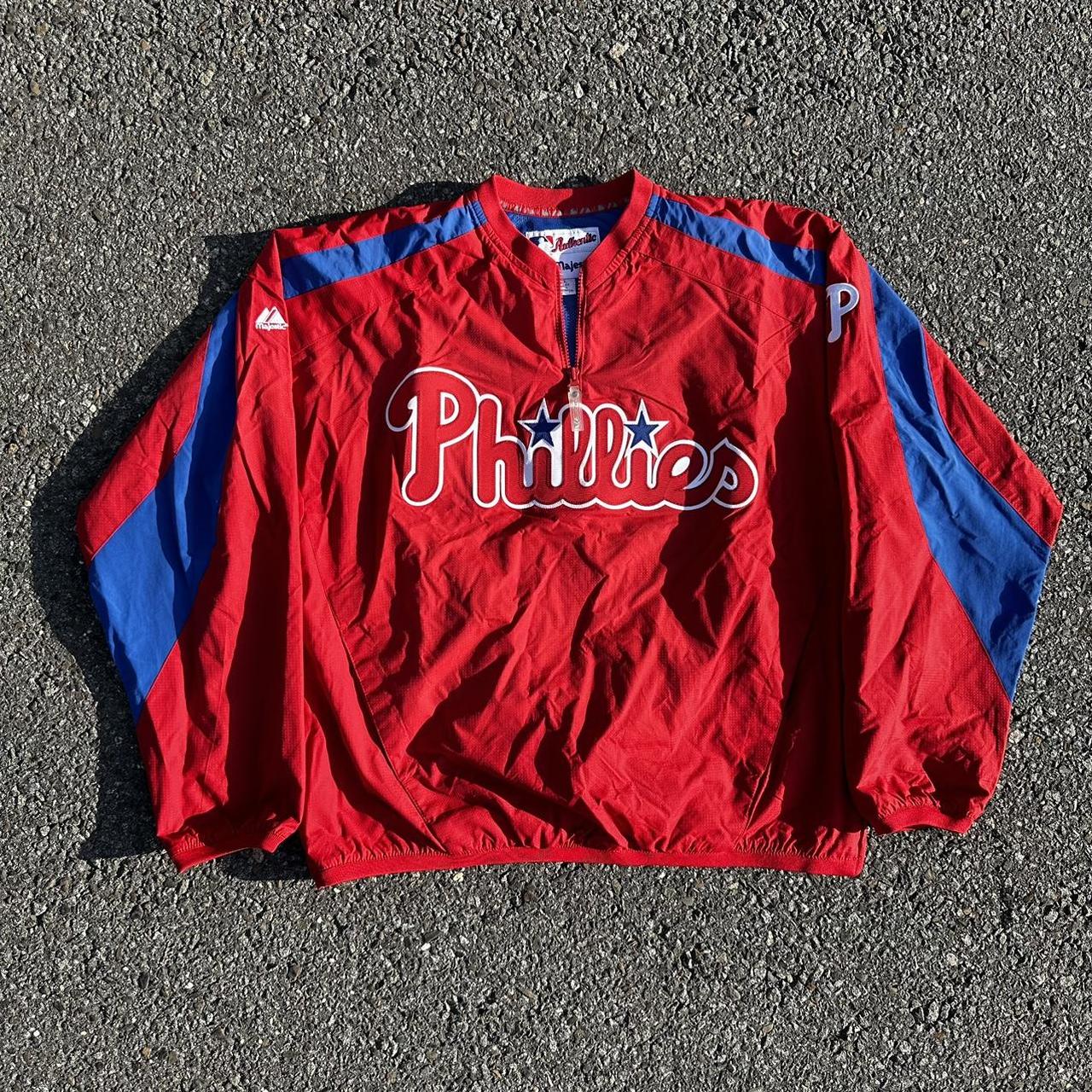 Philadelphia Phillies Authentic Majestic Cool Base Pullover Jacket