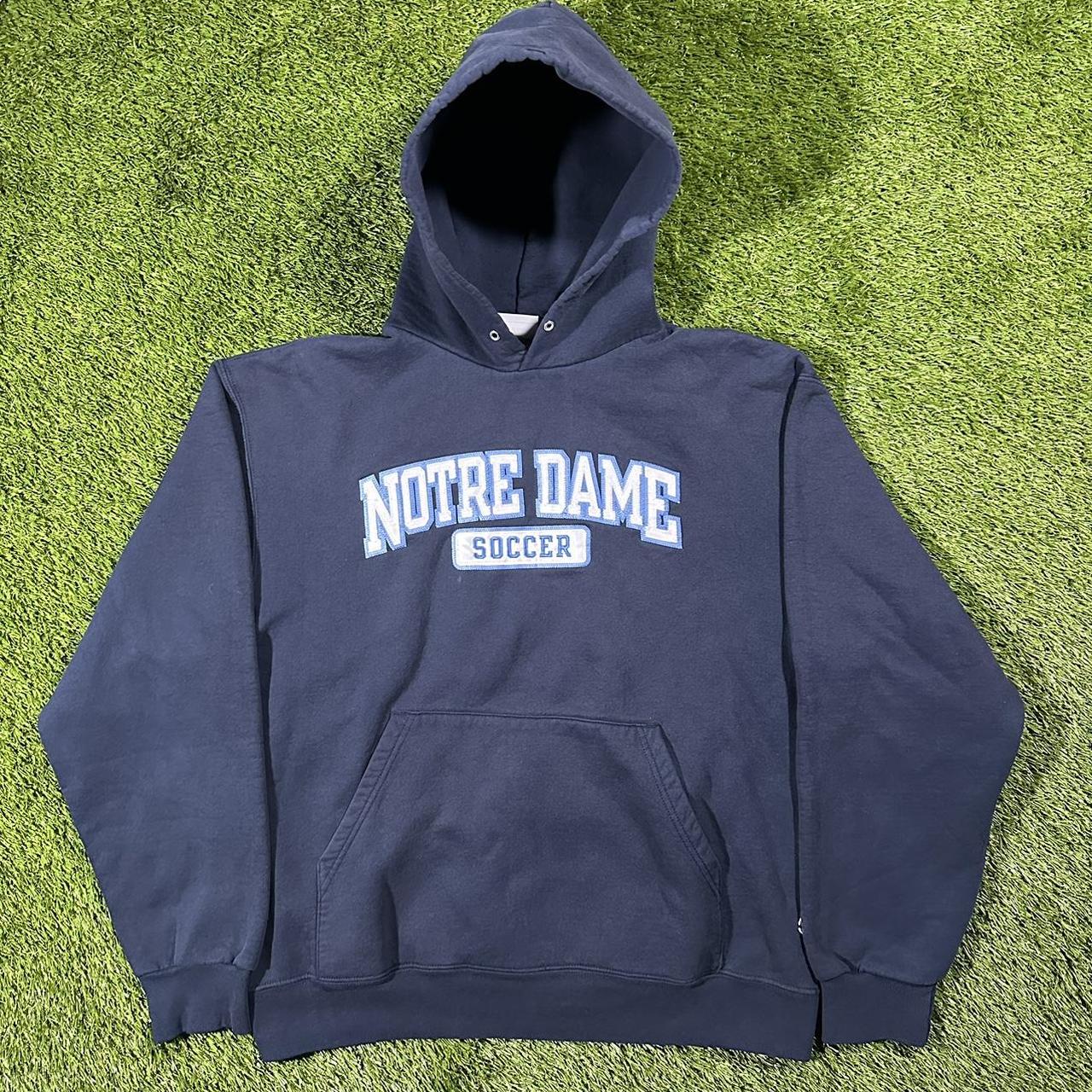 Retro Notre Dame College Hoodie Tag:... - Depop