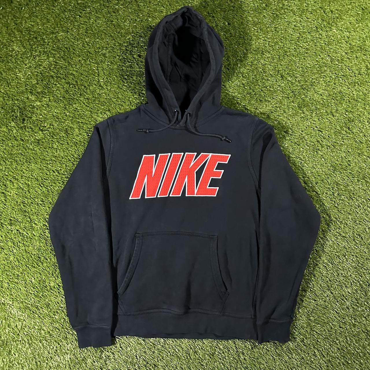 Nike Spellout Hoodie (Logo made of Jersey... - Depop
