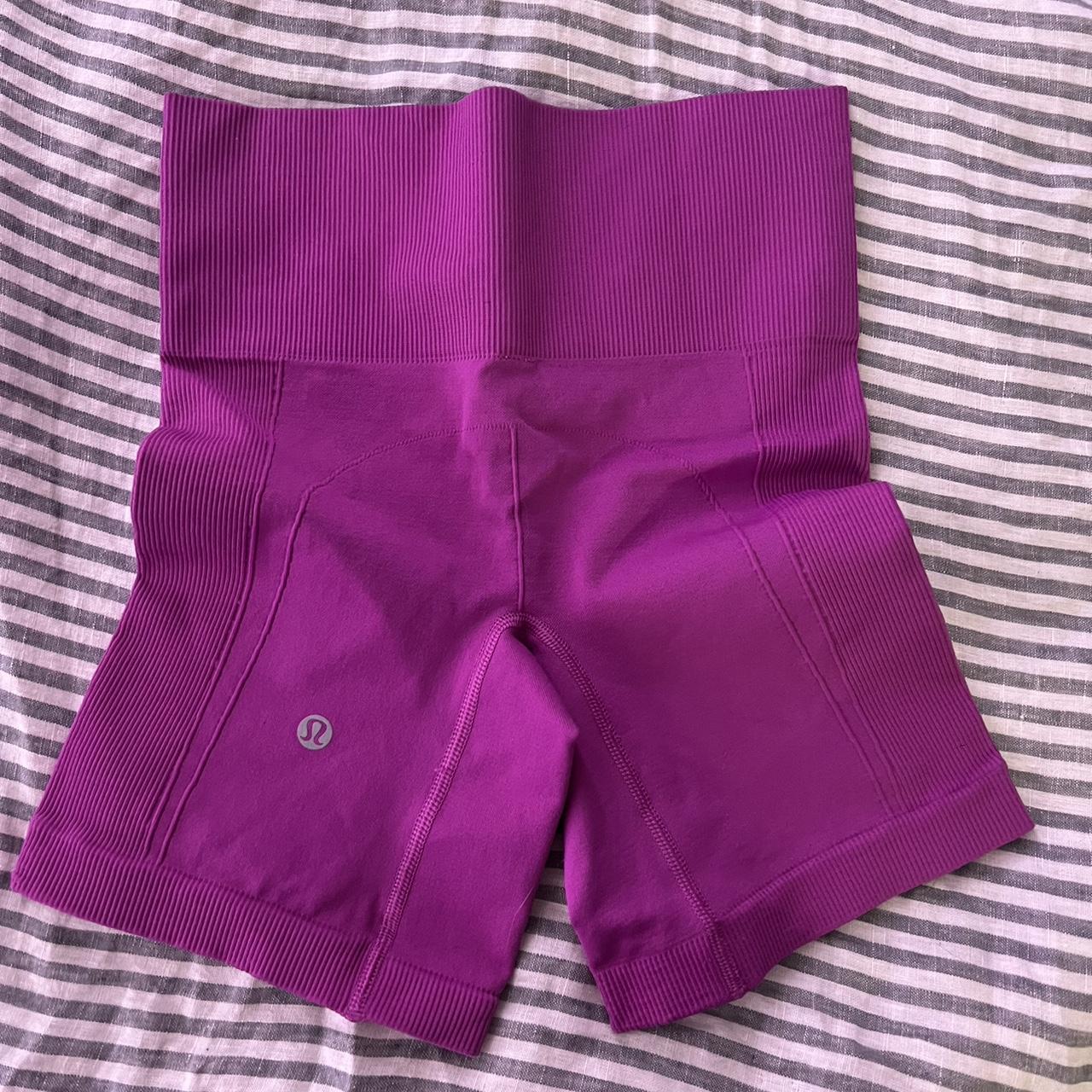 Lululemon Pink shorts Never worn Size 2 #lululemon... - Depop