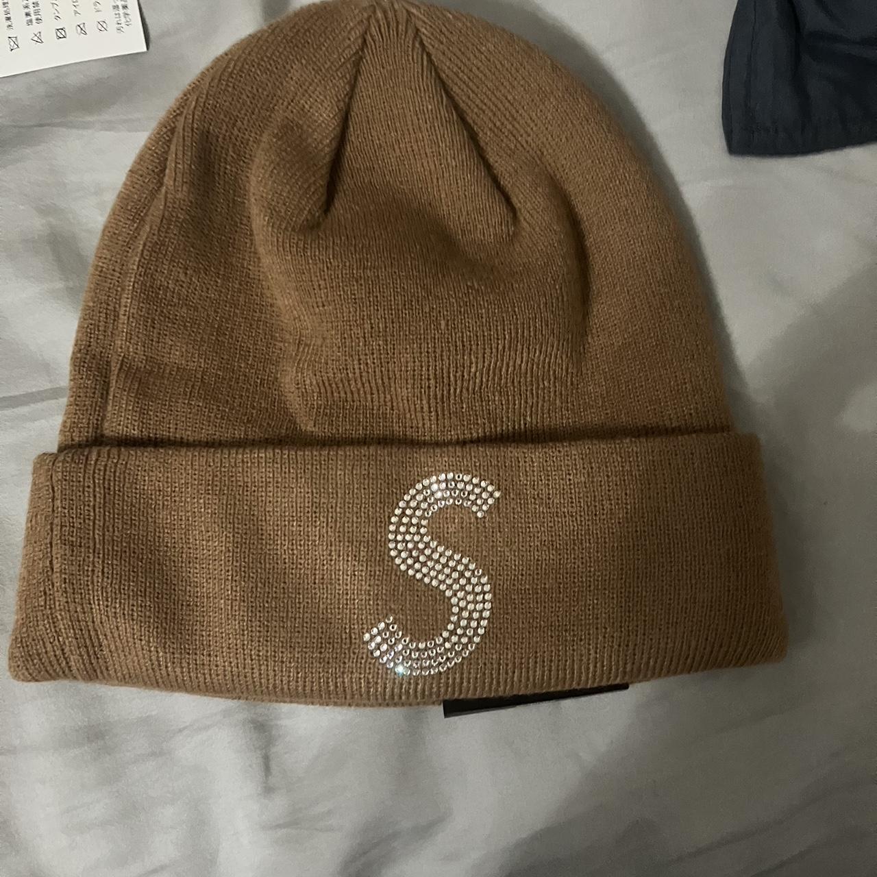 Supreme new era swavorski s logo beanie.Brand new... - Depop