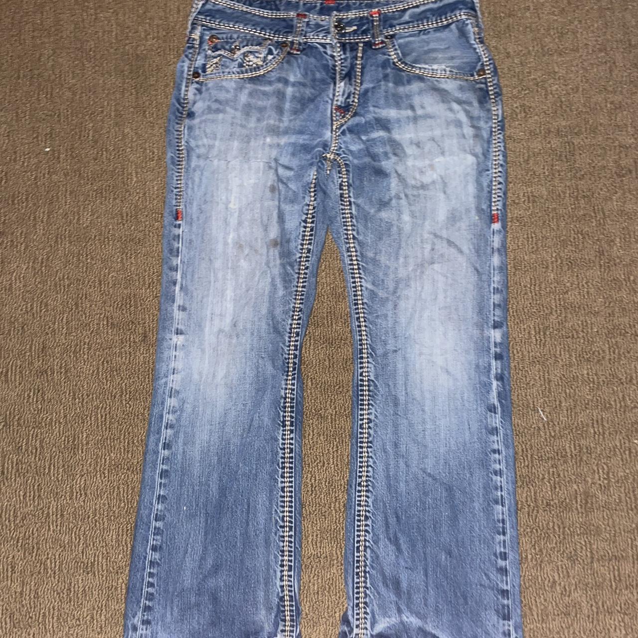 True religion mega t billy jeans 32 waist 31... - Depop