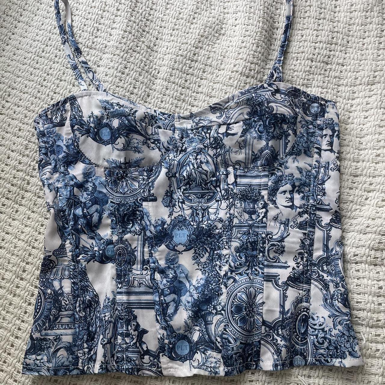 Pretty Little Thing renaissance corset top size 0. - Depop