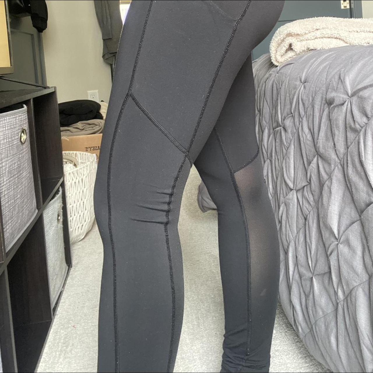 Lululemon leggings - black size 4. Pockets on both - Depop
