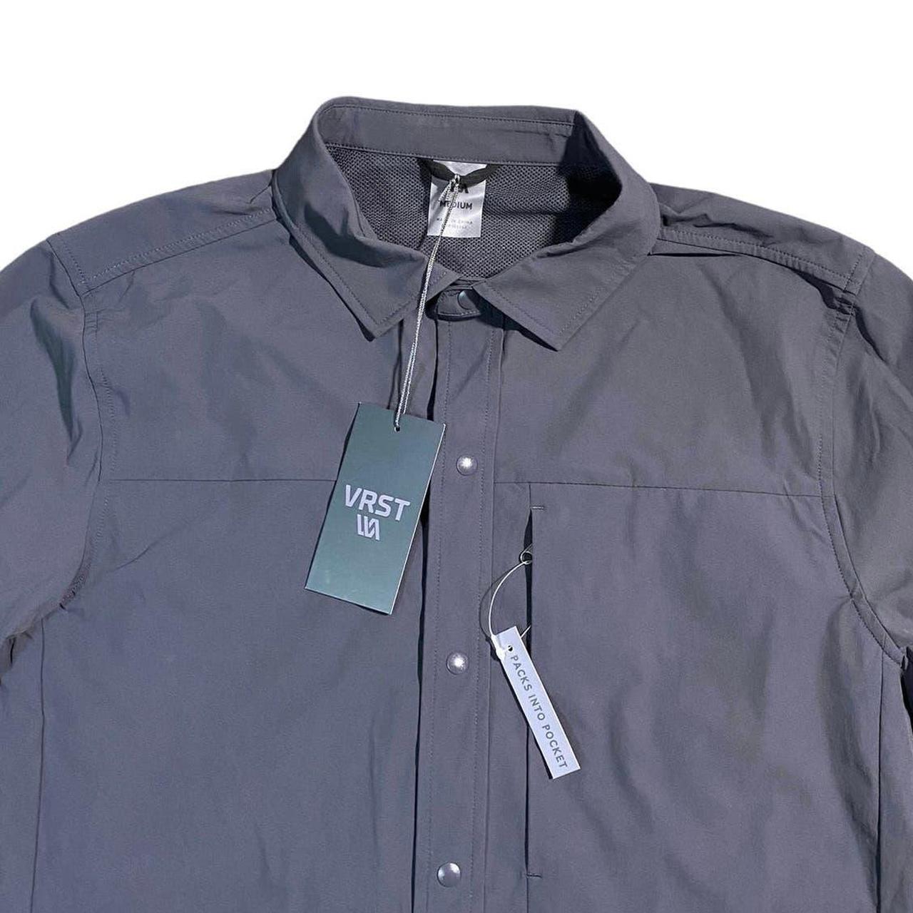 VRST Charcoal Packable Sport Jacket New with... Depop