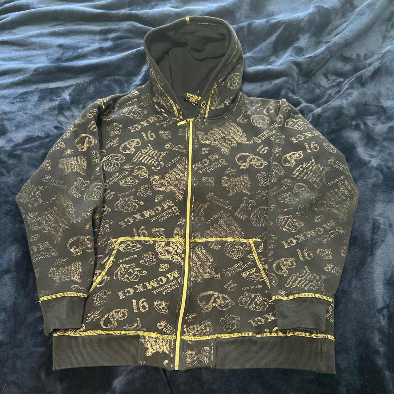 All over print Southpole hoodie Size m Put to pit:... - Depop