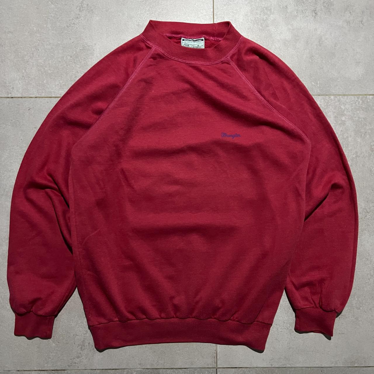 Wrangler Men's Red Sweatshirt | Depop