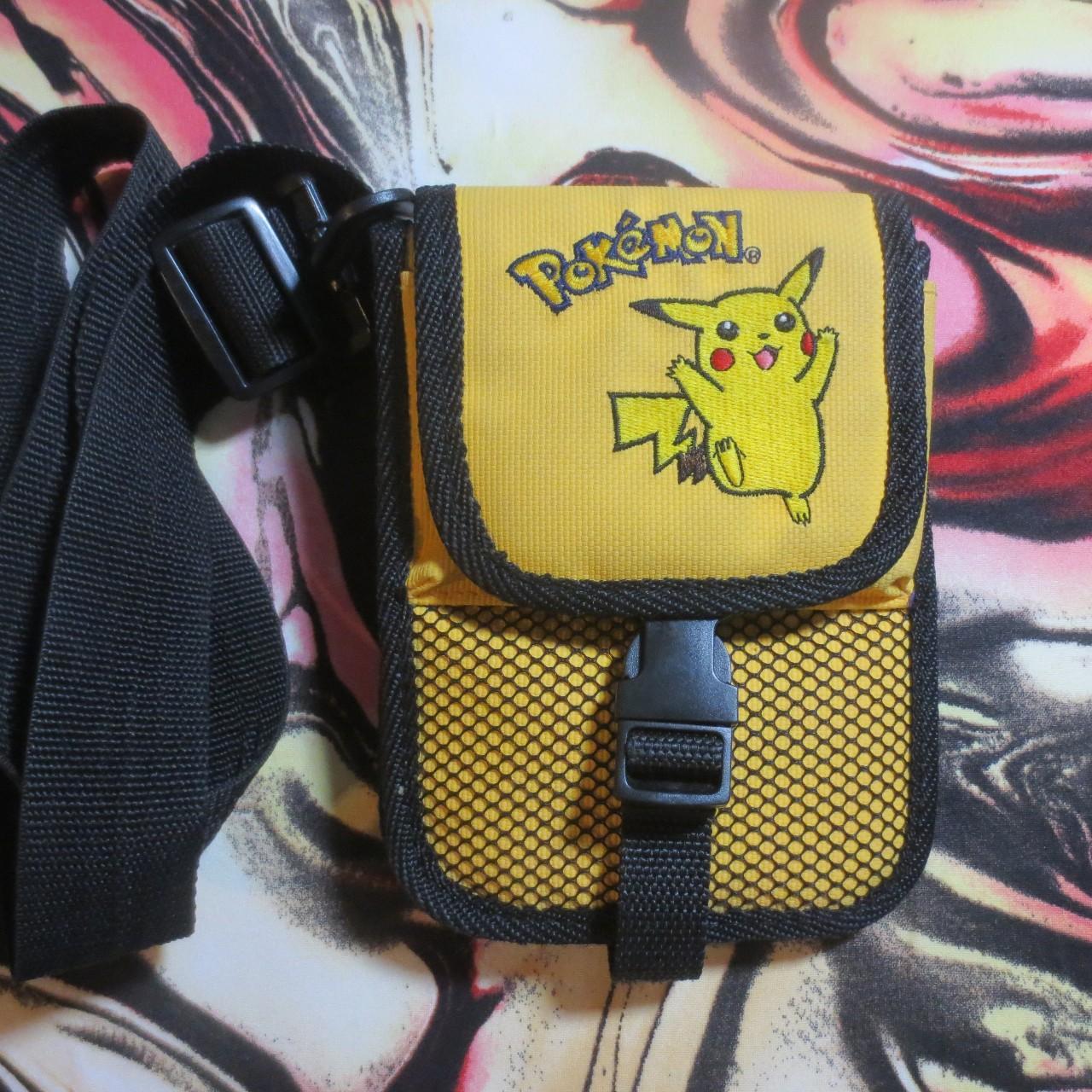 RARE POKEMON YELLOW CROSS BODY PURSE BAG POUCH STITCHED NINTENDO GAMEBOY  CASE