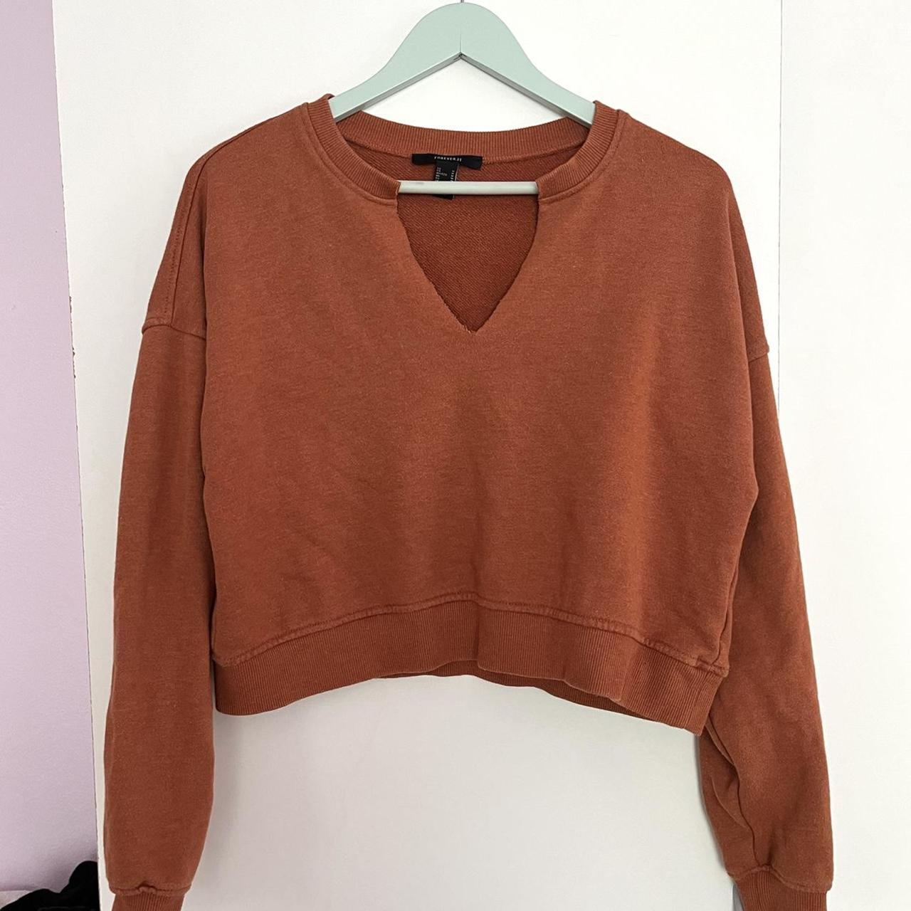 Forever 21 burnt orange sale sweater