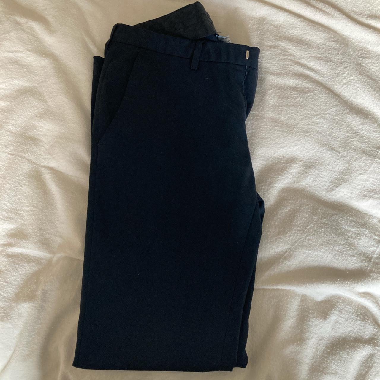 Smart trousers Dark navy smart work trousers topman... - Depop