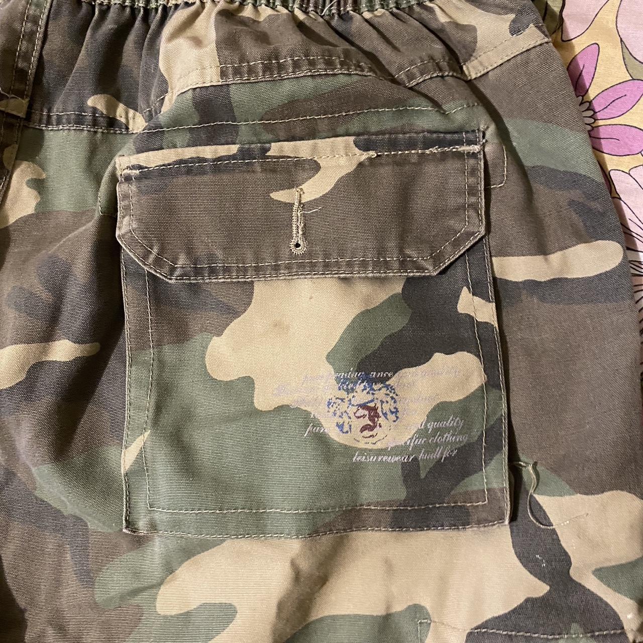 Vintage Fabiani Camo Jorts (men) Size: M Can Cinch - Depop