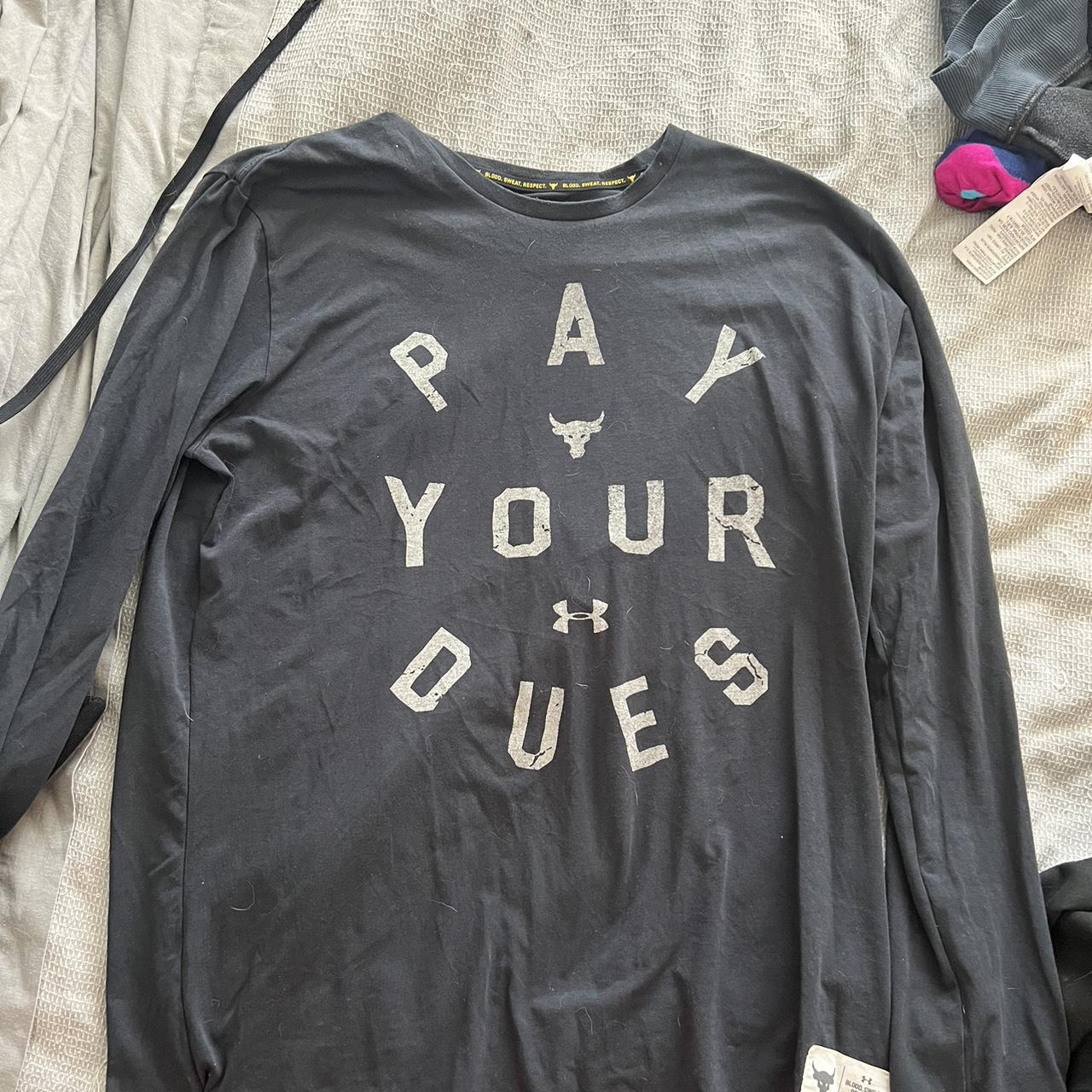 Project Rock Pay Your Dues T Shirt XL Projectrock Depop