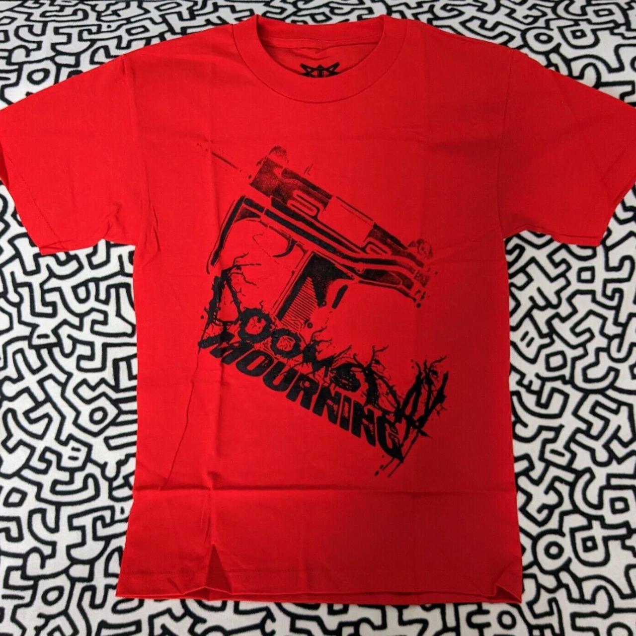 Doomsday Mourning shirt. Red tshirt with Doomsday...