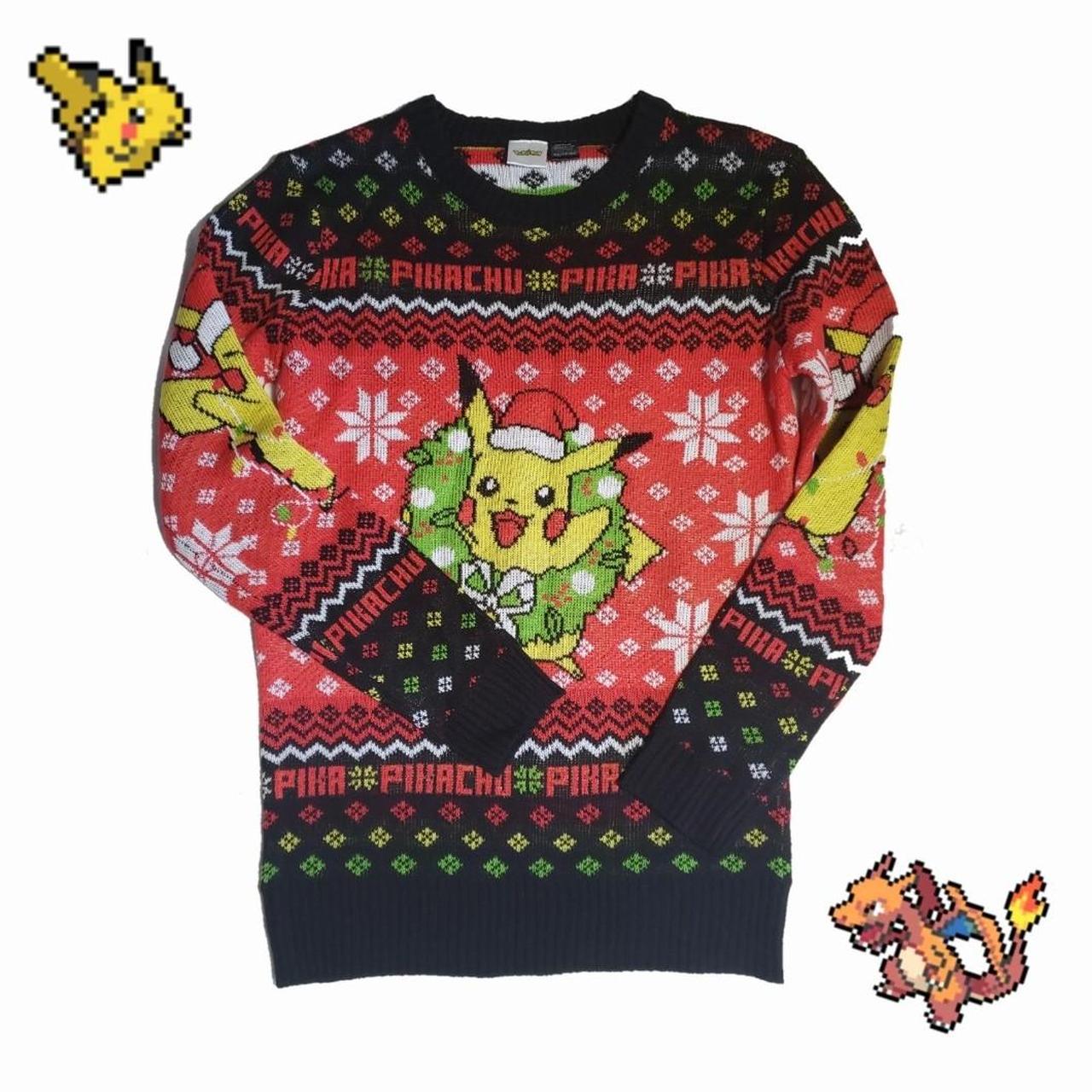 OFFICIAL PIKACHU POKEMON CHRISTMAS SWEATER,