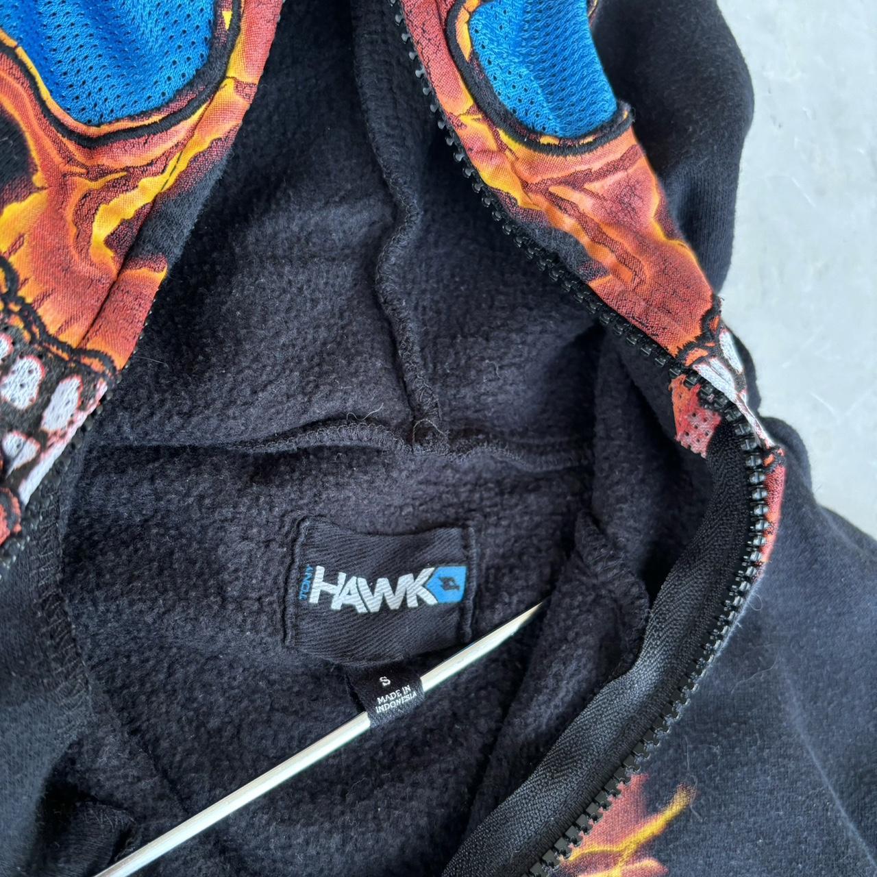 Insane Y2K Grunge Skate Hawk Flame Skeleton Full Zip | Depop