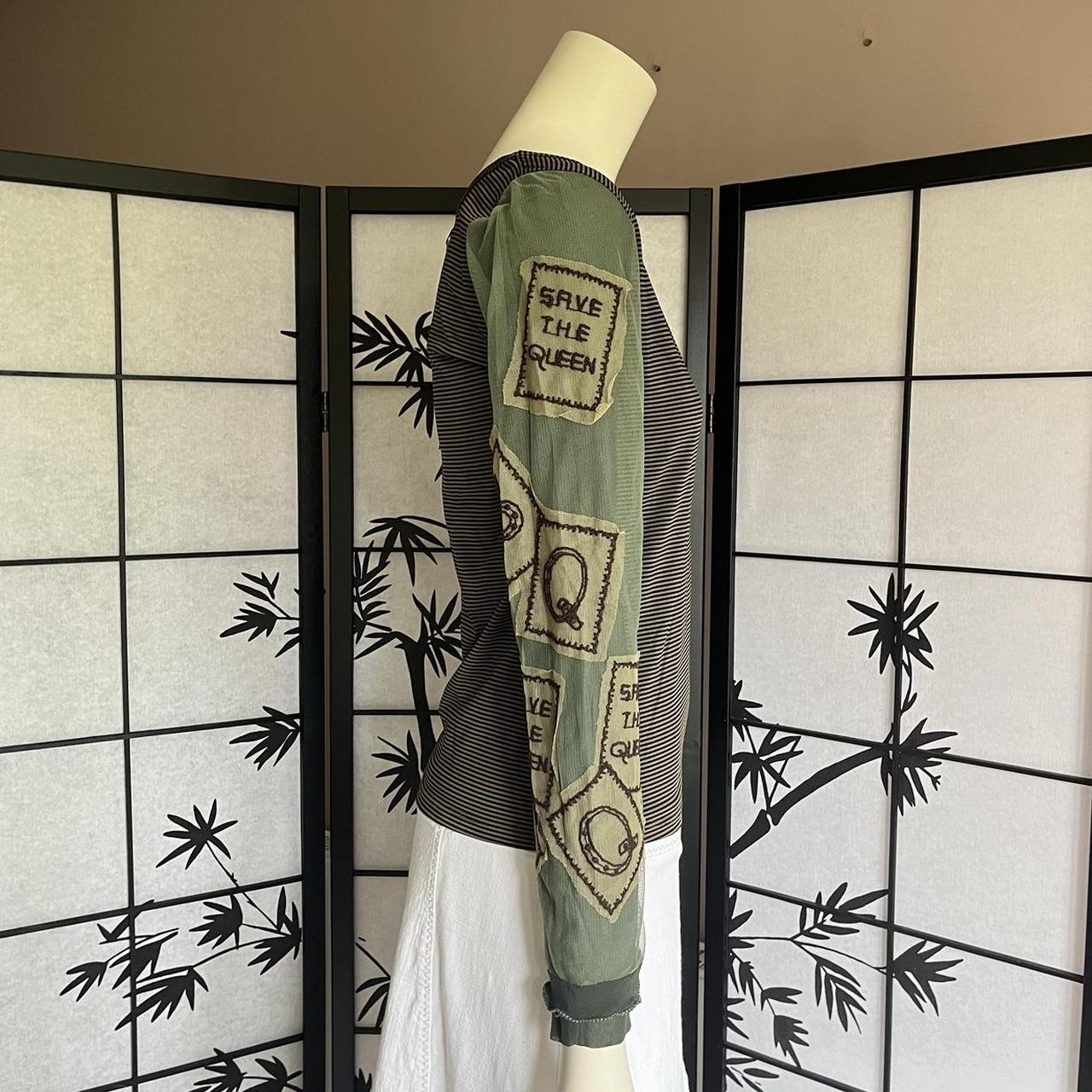 90s save the queen mesh top gorgeous green vintage | Depop