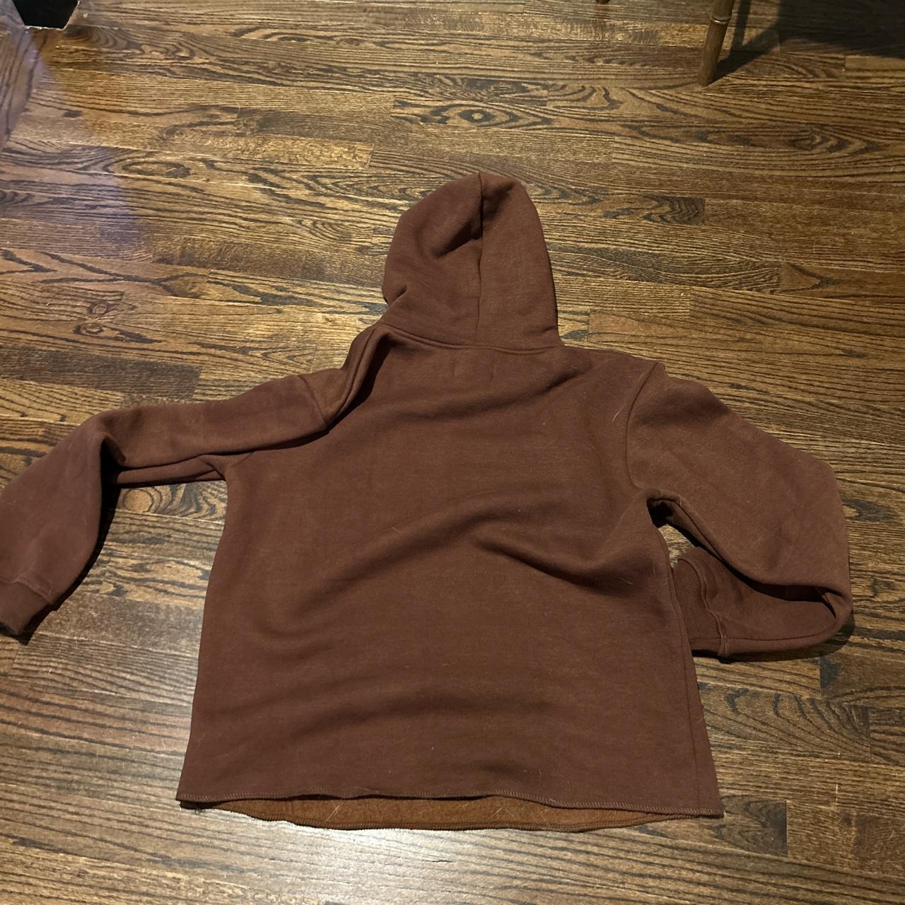 Brand New Outsiderz Brown And Pink Hoodie Size: - Depop