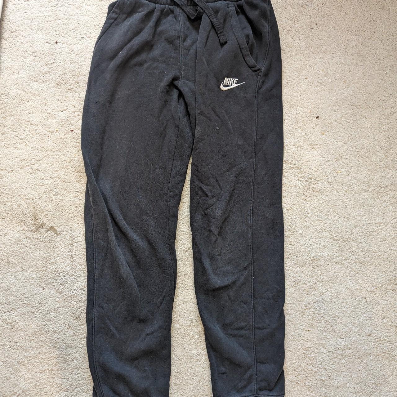 Black Nike Joggers Standard Fit Length is... - Depop