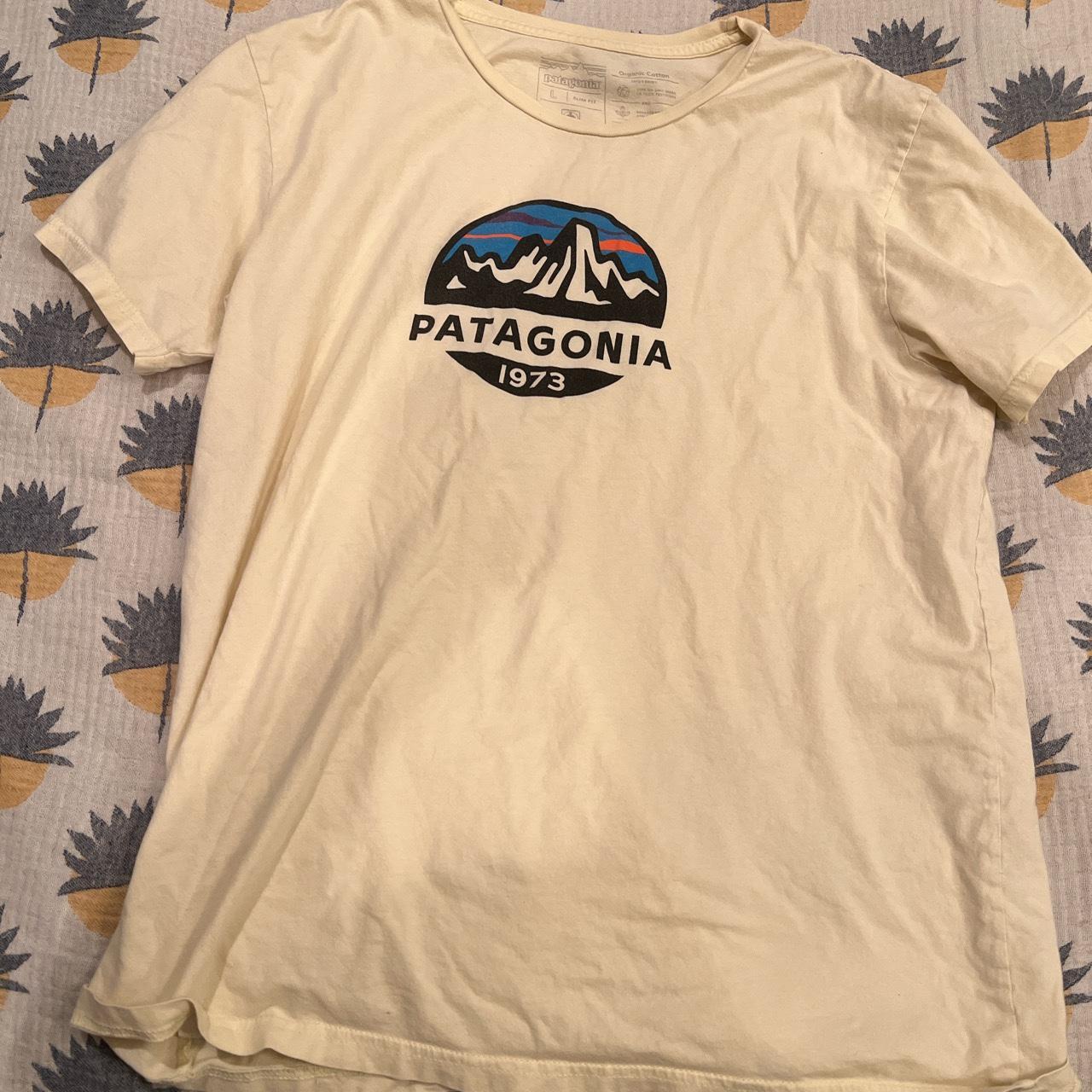 Patagonia Men's Cream T-shirt