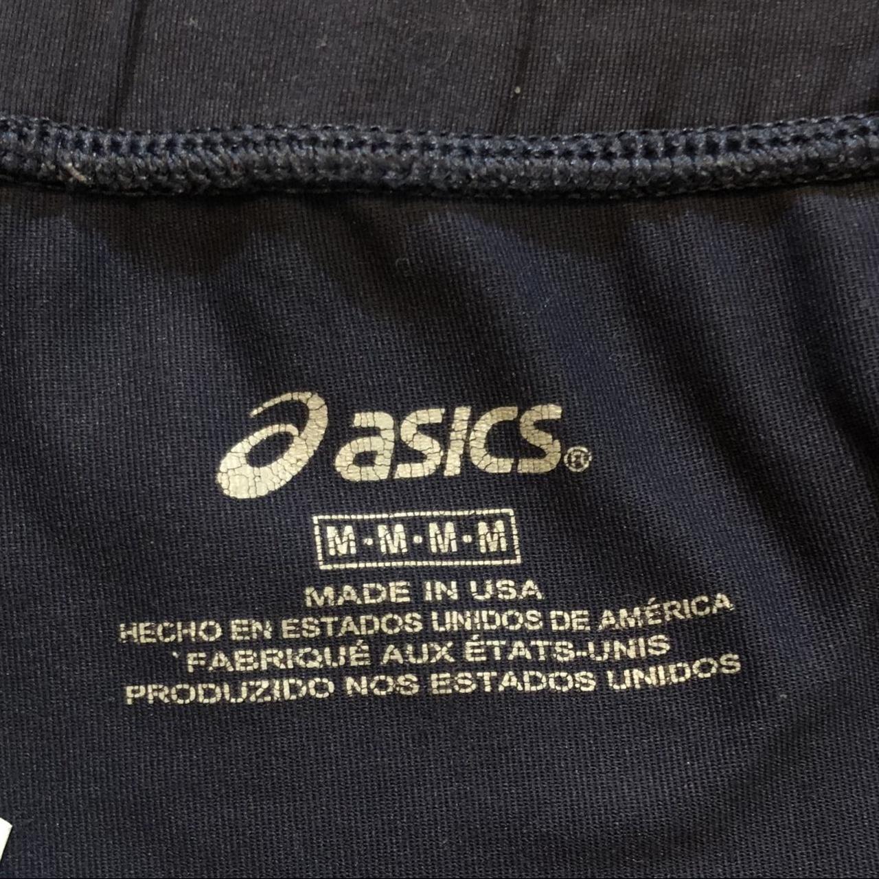 Asics Navy Blue Spandex Shorts Size Medium Worn... Depop